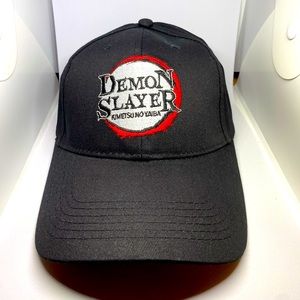 Demon Slayer Hat Strapback Black Adjustable Buckle Brand New Official